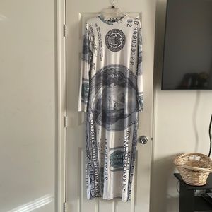 Show Me Da Money Dress NWOT